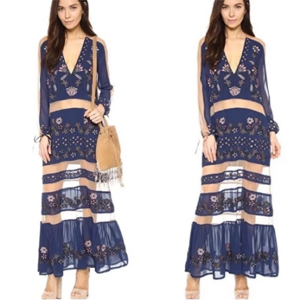 For Love & Lemons Floral Maxi Dress